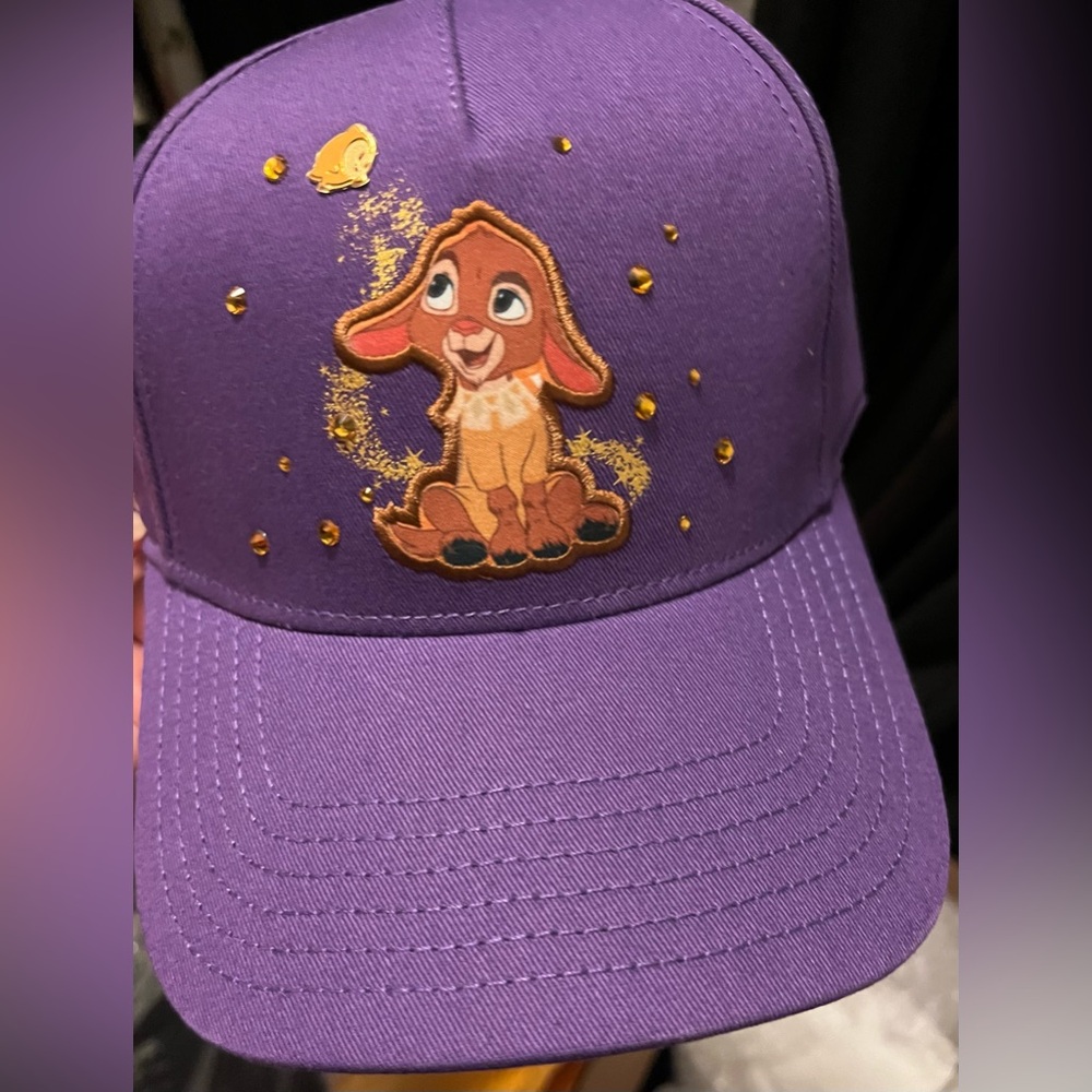 Disney Wish Cast Member Purple Hat with Gold Accents
